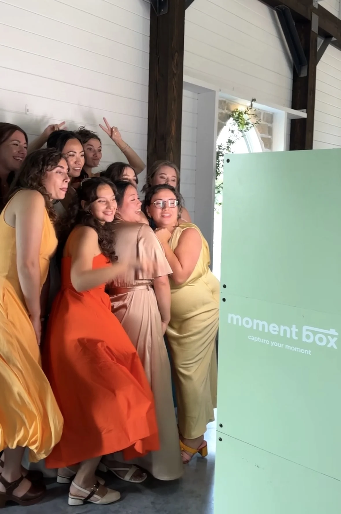 Moment Box photo booth at event